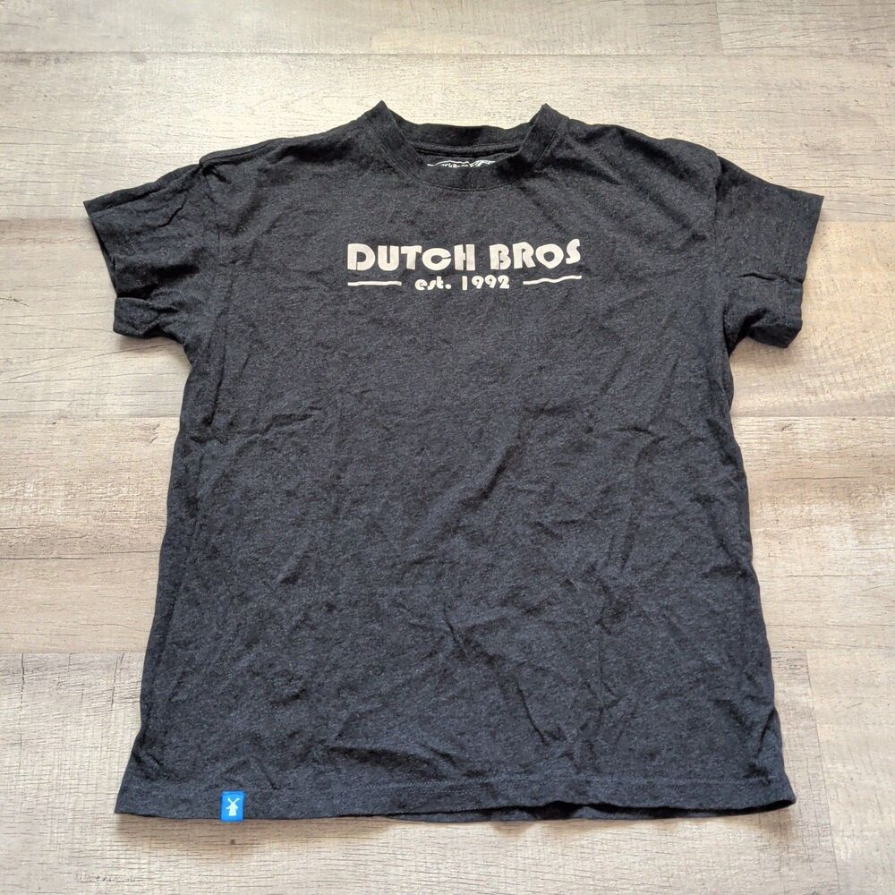 Dutch Bros Coffee Guaranteed to Satisfy Small S Shirt Gray